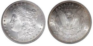 1892 S Morgan dollar 