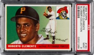 Roberto Clemente Signed Baseball Card 1955
