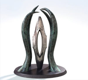 Sailform - By Larry Griffis Abstract, Bronze, Steel, Figurative